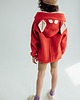 bluzy dla dziewczynki Bluza z kapturem z uszami jelonka dla dziecka czerowna