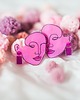 kolczyki - inne Sztyfty pink face