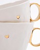 kubki Złote serce- porcelanowy kubek 310 ml