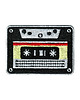 naszywki na ubrania Naszywka naprasowanka KASETA MAGNETOFONOWA termoprzylepna haft 7,4 x 5,3cm