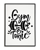 plakaty Plakat motywacyjny GYM&TONIC