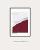 plakaty Marble 3 - plakat do biura z marmurem i bordowym