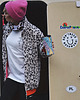 bluza bez kaptura damska Polar White Leo Sherpa Fleece