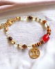 bransoletki z kamieni naturalnych BLIŹNIĘTA - zodiac collection - PREMIUM - gold