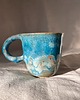 kubki Kubek ceramiczny niebiesko różowy