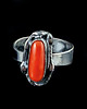 pierścionki srebrne Pierścionek Koral szlachetny