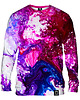 bluzy męskie Bluza Bez Kaptura Męska DR.CROW Akwarel Marble