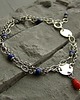 bransoletki z kamieni naturalnych Koral i lapis lazuli  - bransoletka