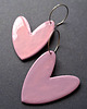 kolczyki z masy plastycznej Kolczyki ecce serce no1