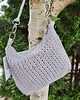 torby na ramię Torebka w stylu boho z bawełny farbowanej roślinami Gray