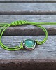 bransoletki wire wrapping Onyks  - bransoletka sznurkowa