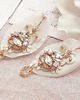 Biżuteria ślubna Kolczyki ślubne Lace Me Classic - blush i ivory