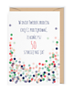 kartki okolicznościowe - wydruki Kartka z okazji 50-tych urodziny DOTS