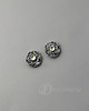 kolczyki wire wrapping Ogród miniatur - perydoty