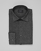 koszule męskie Koszula flumeri 00513 długi rękaw szary slim fit