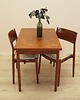 stoły Stół rozkładany fornirowany tekiem, Dania, lata 70.