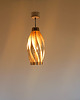 lampy wiszące Wisząca lampa z drewna "Mała  Smukła Spirala"