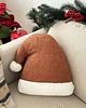 dekoracje świąteczne Poduszka W Kształcie Czapki Mikołaja Ruda Boucle