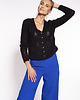swetry damskie  Rozpinany sweter - SWE267 czarny MKM