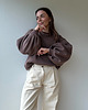 bluza bez kaptura damska Bluza Enjoyable choclate