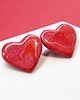 kolczyki z masy plastycznej VALENTINE kolczyki czerwone serca sztyfty walentynki