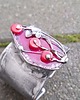 bransoletki wire wrapping Różowy ogródek - bransoletka na zamówienie