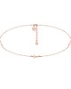 chokery Choker z różowego złota z trzema krzyżykami