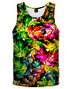 t-shirty męskie DR.CROW Bokserka Męska Jungle Leaves Red