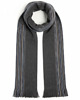 tuby i kominy Szalik Męski szal 100% Wełniany szary niebieski w paski