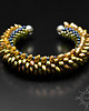 bransoletki ze szkła Orinys, smocza bransoleta cuff, beading