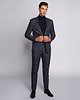 marynarki męskie Garnitur męski rapallo szary w kratę slim fit 176 100 90