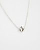 srebrne naszyjniki Rhodium Plated Tiny Leaf Necklace