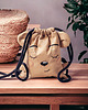 torebki, worki i plecaki dziecięce Mini beżowy workoplecak miś z haftem