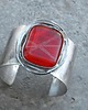 bransoletki wire wrapping Skrzyżowanie  - BRANSOLETA MANKIET - CUFF