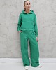 komplety damskie Komplet oversized kangurka i szerokie spodnie wide leg Spring Green