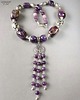 korale Vintage ametysty w ciekawym naszyjniku dla kochającej unikaty biżuteryjne
