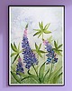 obrazy Oryginalna akwarela. Łubin 30x40cm