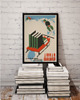 plakaty PLAKAT książki retro czytanie books vintage