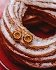 kolczyki pozłacane Kolczyki  pączek donut srebro  pozłacane
