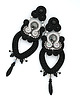 kolczyki soutache Czarne długie kolczyki soutache