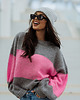 swetry damskie  Sweter DOUBLE candy-grey