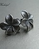 kolczyki wire wrapping Rozetki -sztyfty