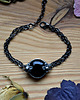 bransoletki wire wrapping Kwiatowa w czerni
