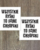 tatuaże zmywalne, tymczasowe Wszystkie Ryśki (2 SZTUKI). Tatuaże zmywalne