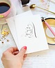 kartki scrapbooking Kartka artystyczna kaligrafowana ręcznie atramentem I'm proud of you