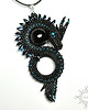 wisiory Derven, wisior ze smokiem, beading