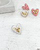 broszki Broszka mini SERCE 18  przypinka miłość pin