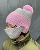 czapki dziecięce Czapka z maską antycovidową