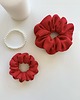 gumki do włosów Czerwona scrunchie Juicy Red - 12 cm