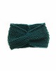 opaski do włosów Damska opaska z wełny merynosa w zieleni leśnej
